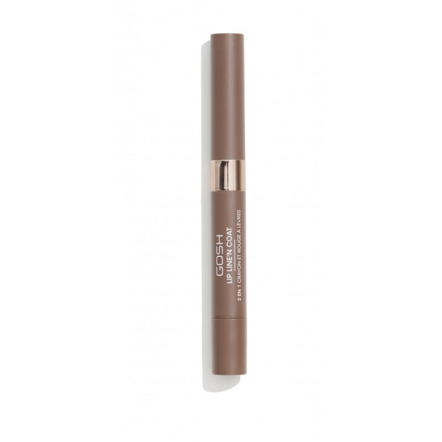 Gosh Gosh, Line'n Coat, Lippenkonturenstift & Lippenlack 2-in-1, 005, Brauner Zucker, 2 ml Regular
