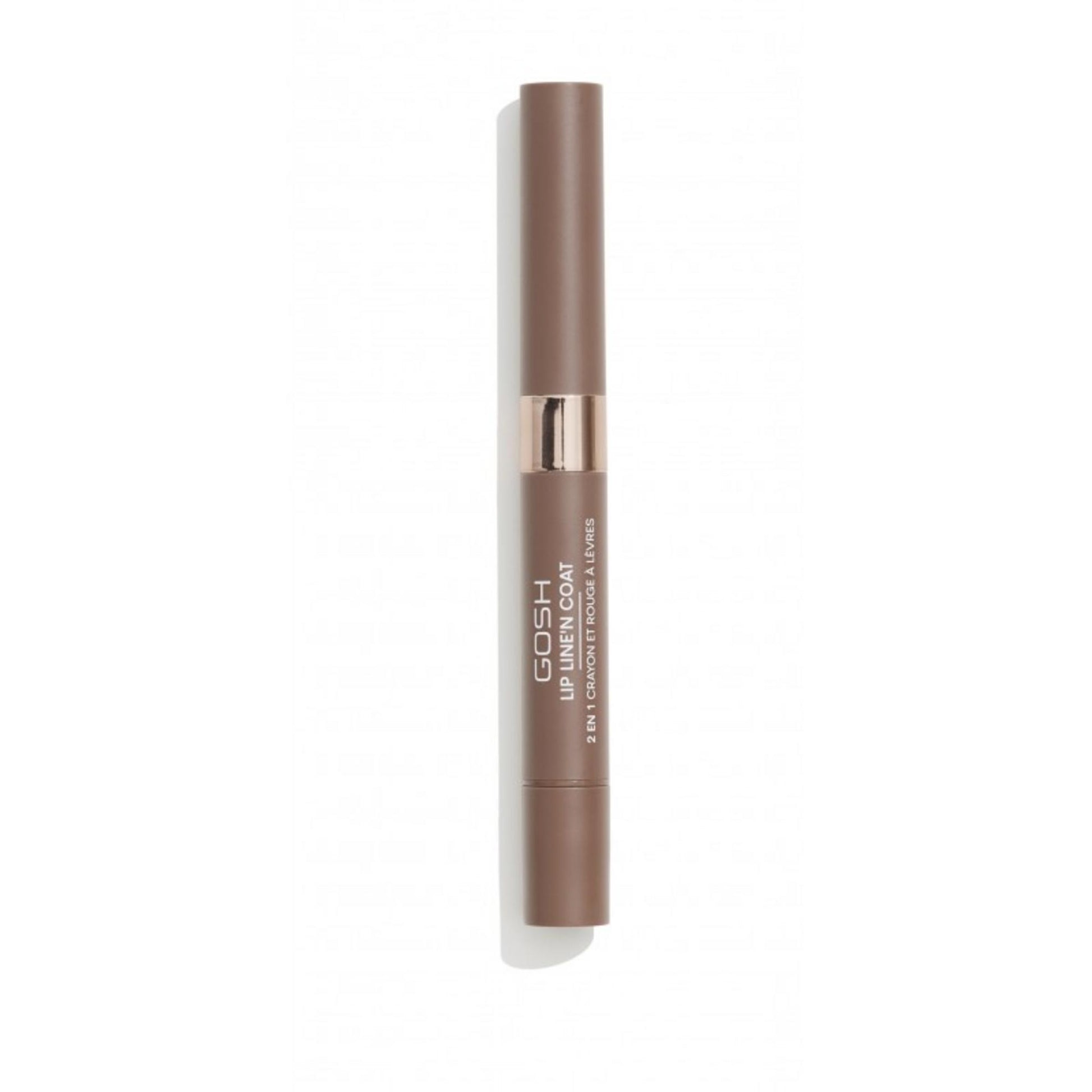 Gosh Gosh, Line'n Coat, Lippenkonturenstift & Lippenlack 2-in-1, 005, Brauner Zucker, 2 ml Regular