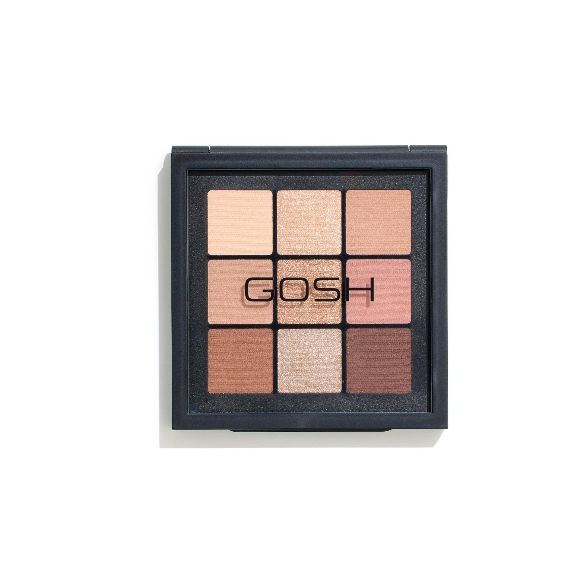 Gosh Gosh, Eyedentity, Lidschattenpalette, 006, Be Harmless, 9 Schattierungen, 8 g Regular
