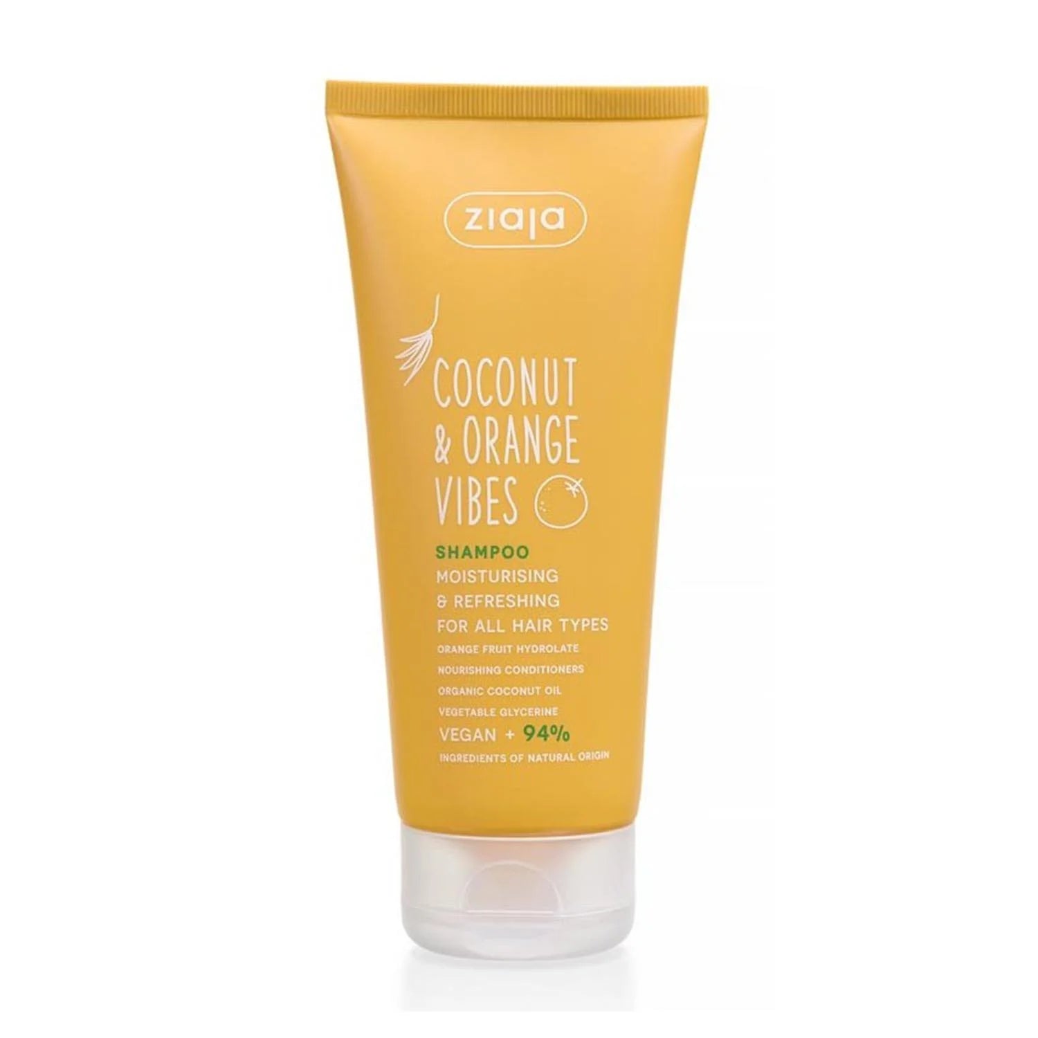 ZIAJA ZIAJA Coconut y Orange Vibes Feuchtigkeitsspendendes und Erfrischendes Shampoo 200 ml Kosmetik