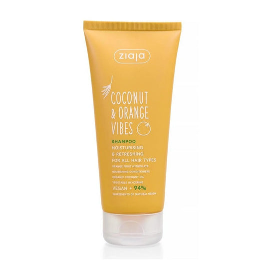 ZIAJA Coconut y Orange Vibes Feuchtigkeitsspendendes und Erfrischendes Shampoo 200 ml Kosmetik