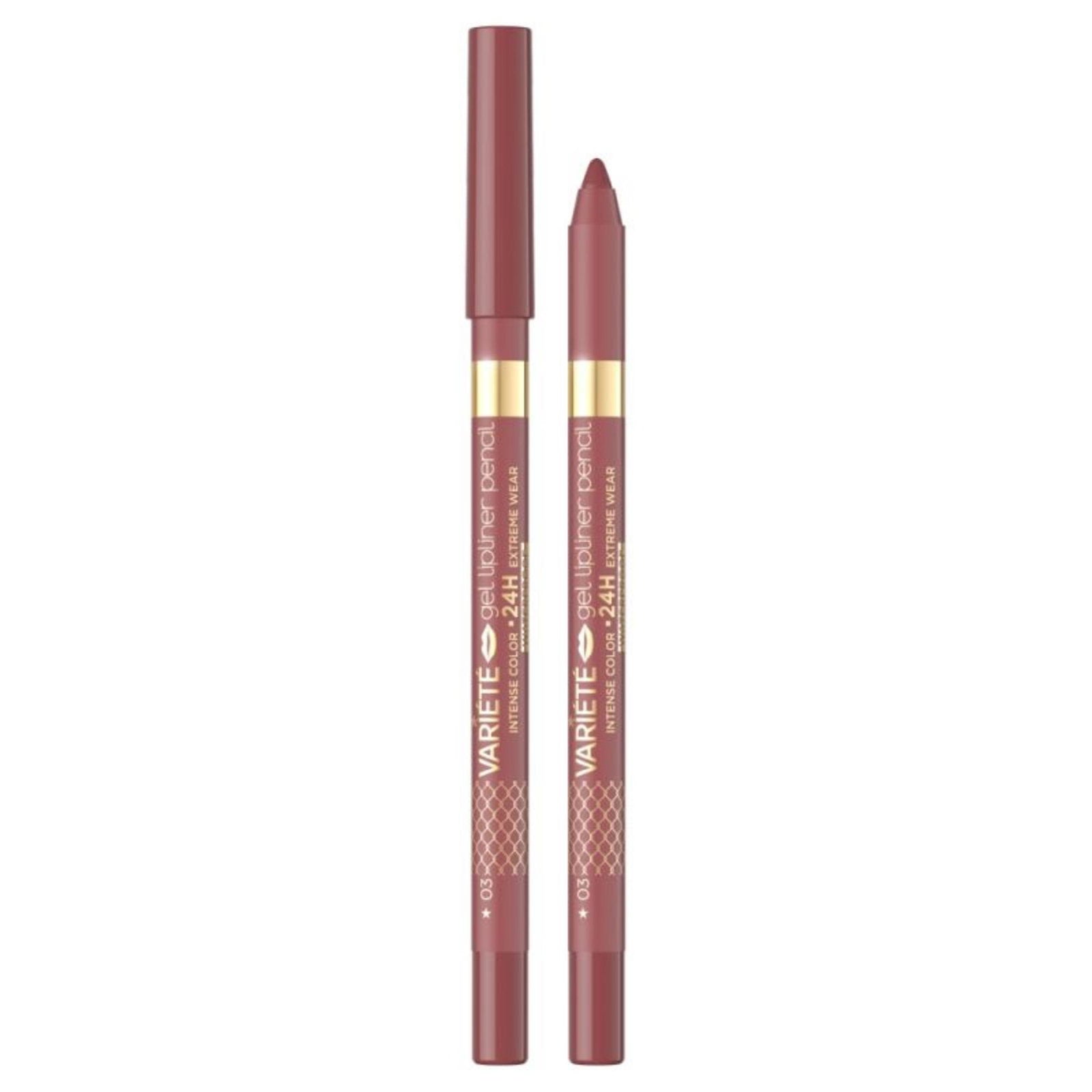 Eveline Cosmetics Eveline Cosmetics, Variete, Wasserdicht, Gel, Lipliner, 03, Staubige Rose, 1.3 g Regular