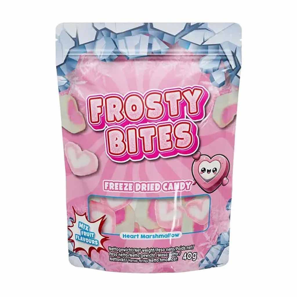 Frosty Bites Freezed Dried Candy - Heart Marshmallow