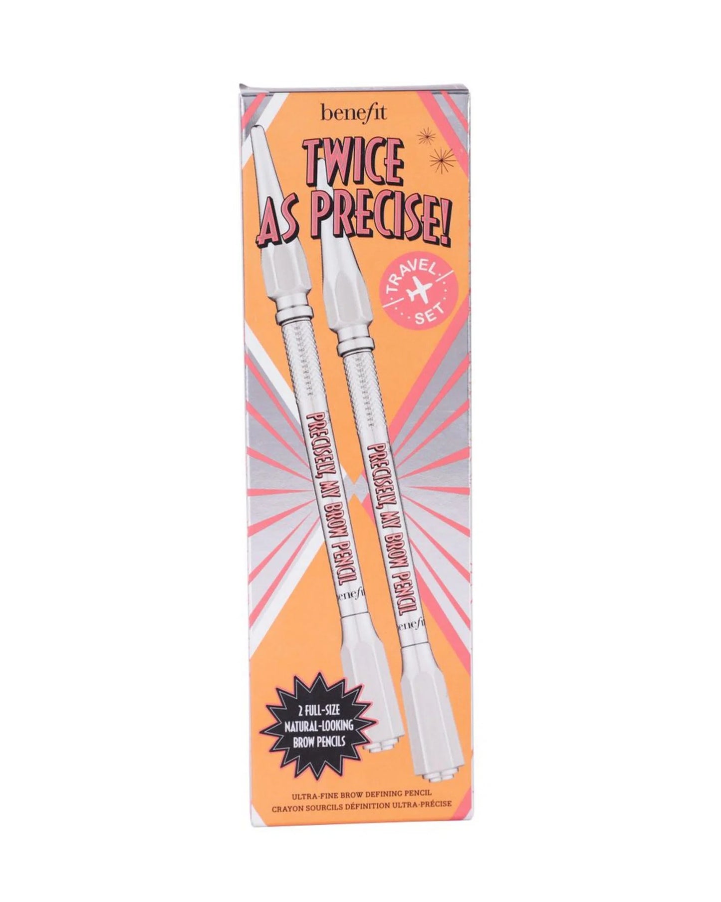 Benefit Duo Set, Benefit, Twice As Precise, Natürlich, Augenbrauencreme-Stift, 2 stk, 0.16 g Regular