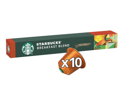 Starbucks Kaffekapseln Breakfast Blend 10x56g für Nespresso Intensität 7