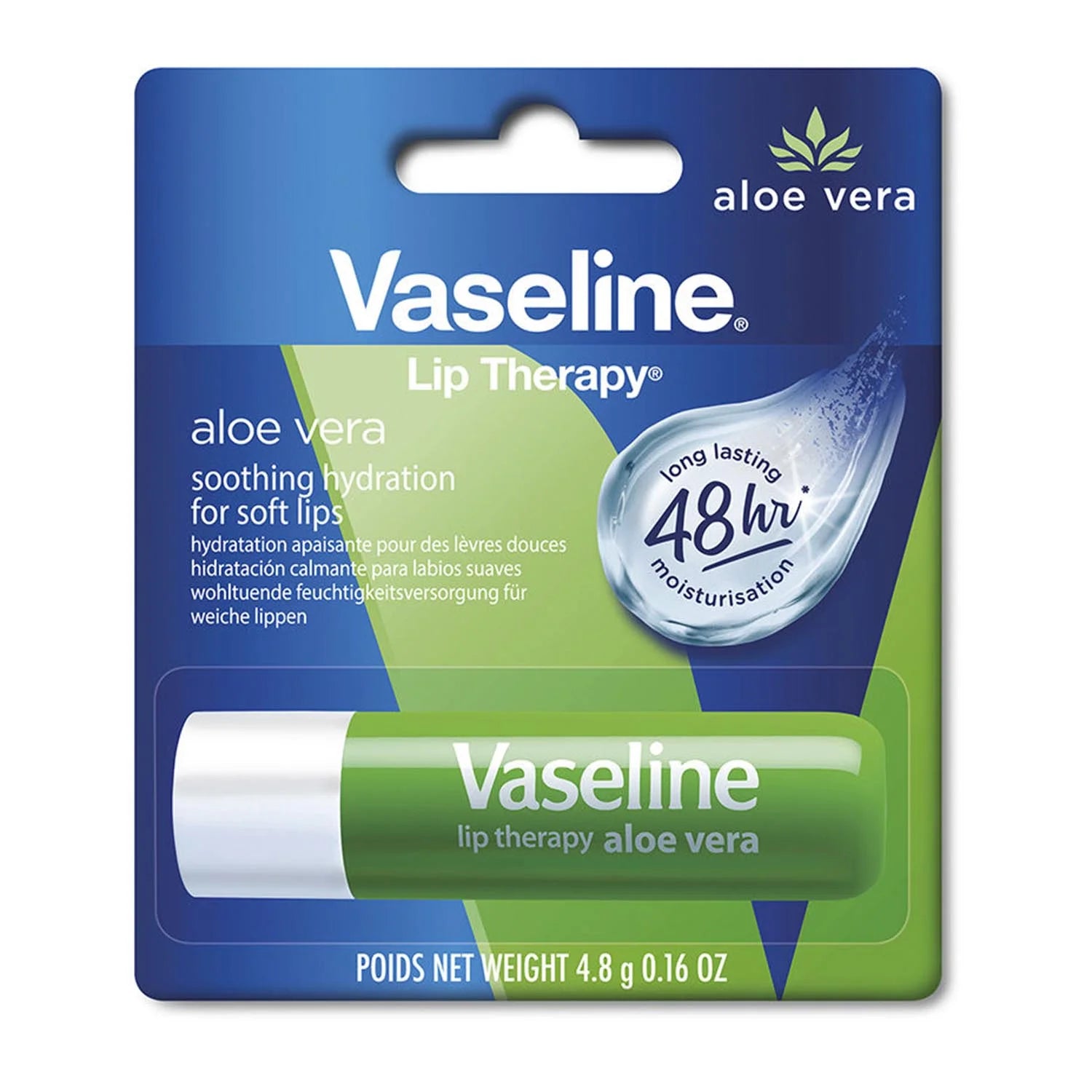 VASELINE VASELINE Bálsamo Labial Stick Aloe Vera 4,8 g Lippenbalsam Kosmetik