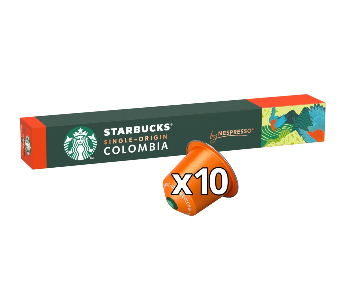 Starbucks Kaffekapseln Colombia 10x55g für Nespresso Intensität 7
