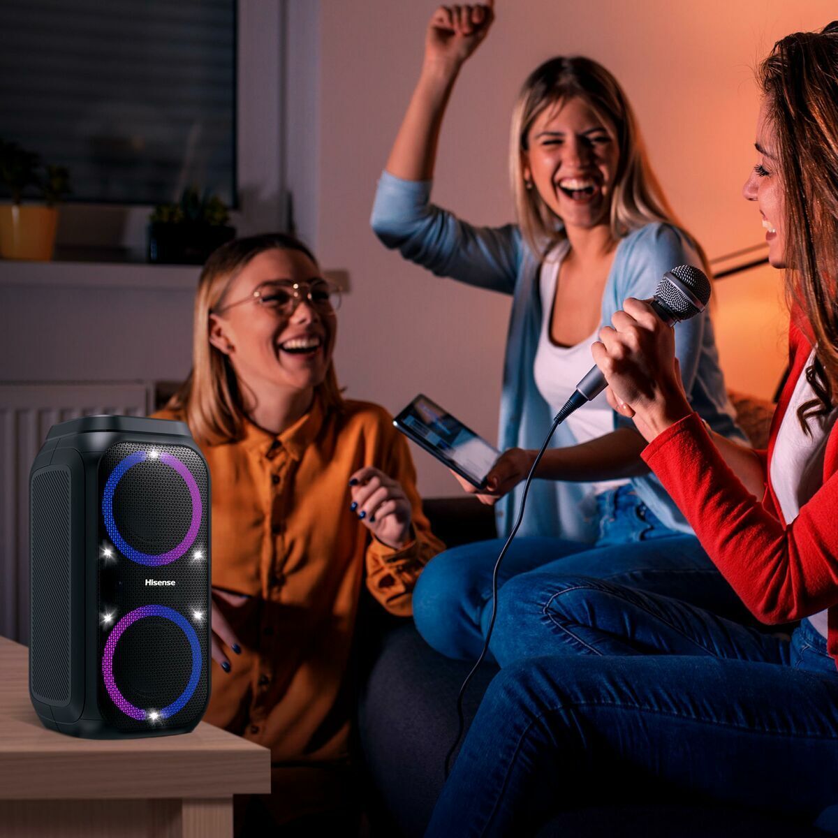 Hisense Tragbare Bluetooth-Lautsprecher Hisense Party Rocket160 Schwarz