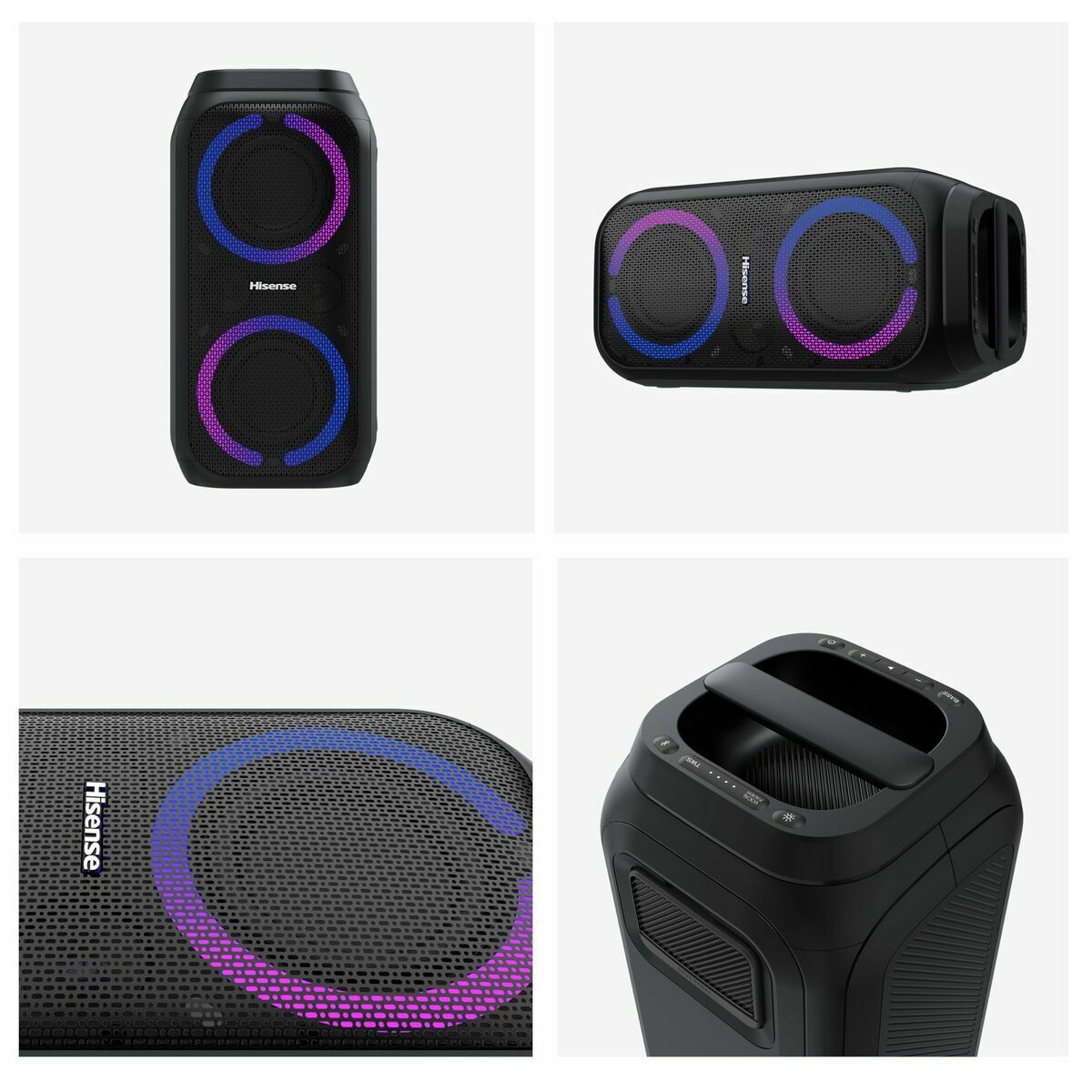 Hisense Tragbare Bluetooth-Lautsprecher Hisense Party Rocket160 Schwarz