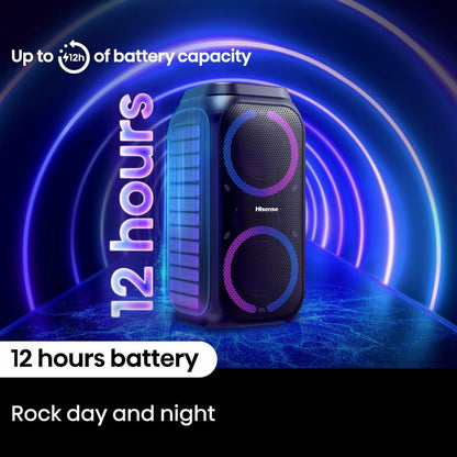 Hisense Tragbare Bluetooth-Lautsprecher Hisense Party Rocket160 Schwarz