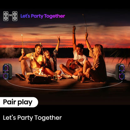 Hisense Tragbare Bluetooth-Lautsprecher Hisense Party Rocket160 Schwarz