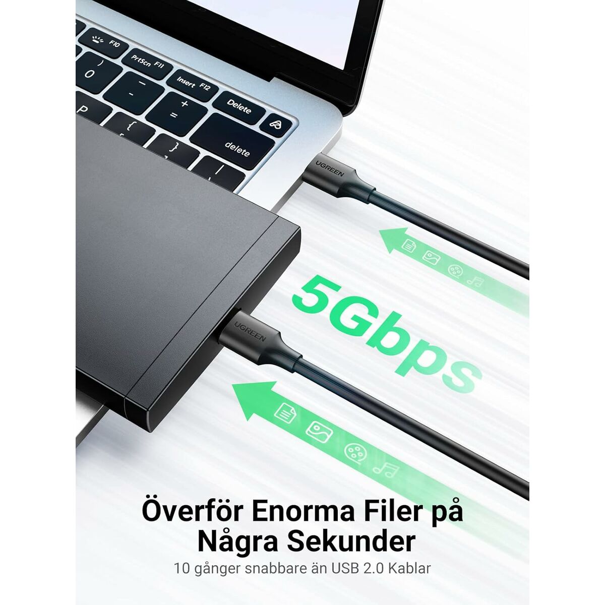 Ugreen Usb Auf Lightning Verbindungskabel Ugreen 50737 Silberfarben