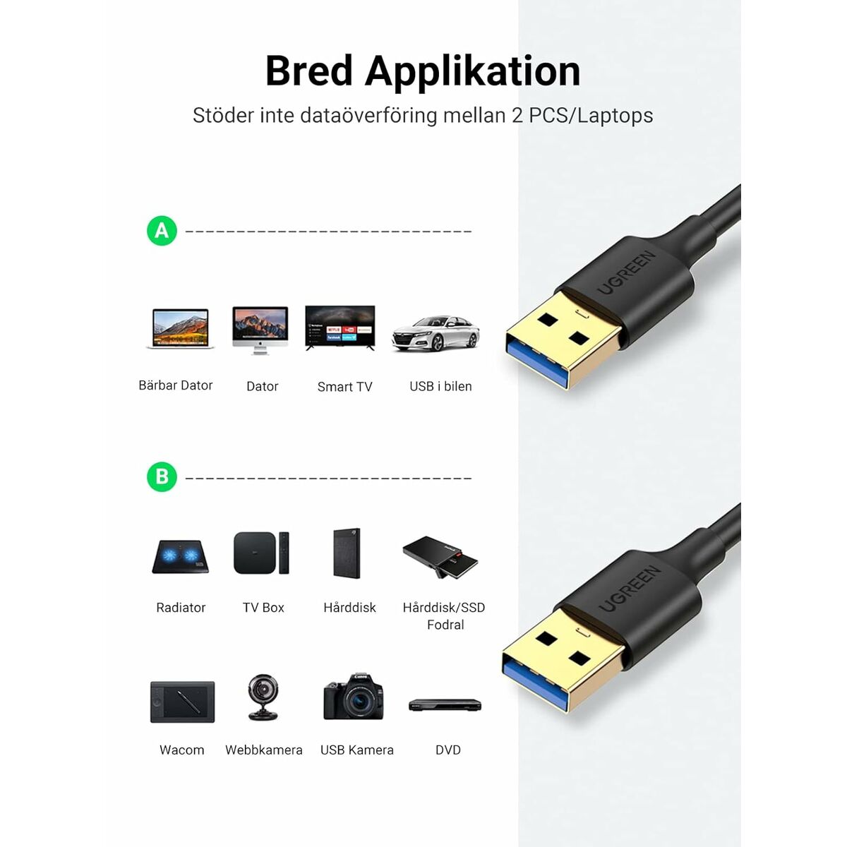 Ugreen Usb Auf Lightning Verbindungskabel Ugreen 50737 Silberfarben
