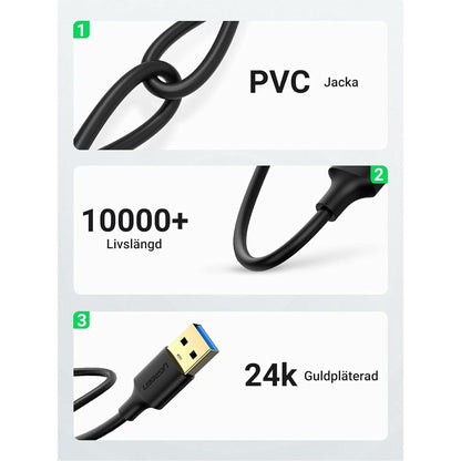 Ugreen Usb Auf Lightning Verbindungskabel Ugreen 50737 Silberfarben