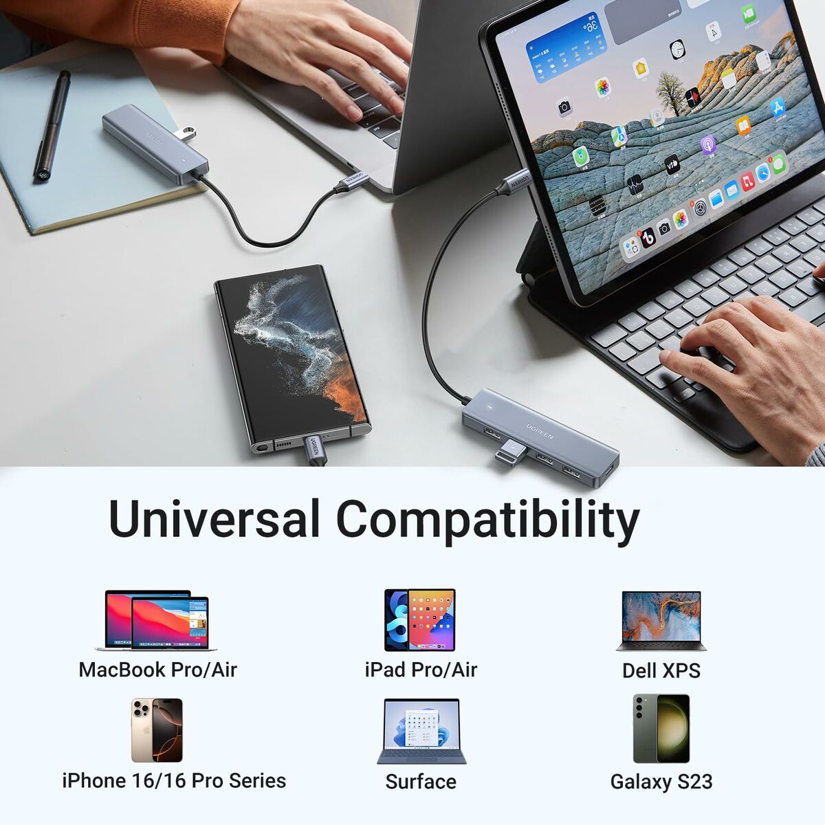 Ugreen Usb Auf Lightning Verbindungskabel Ugreen 70336 0,15 M Grau