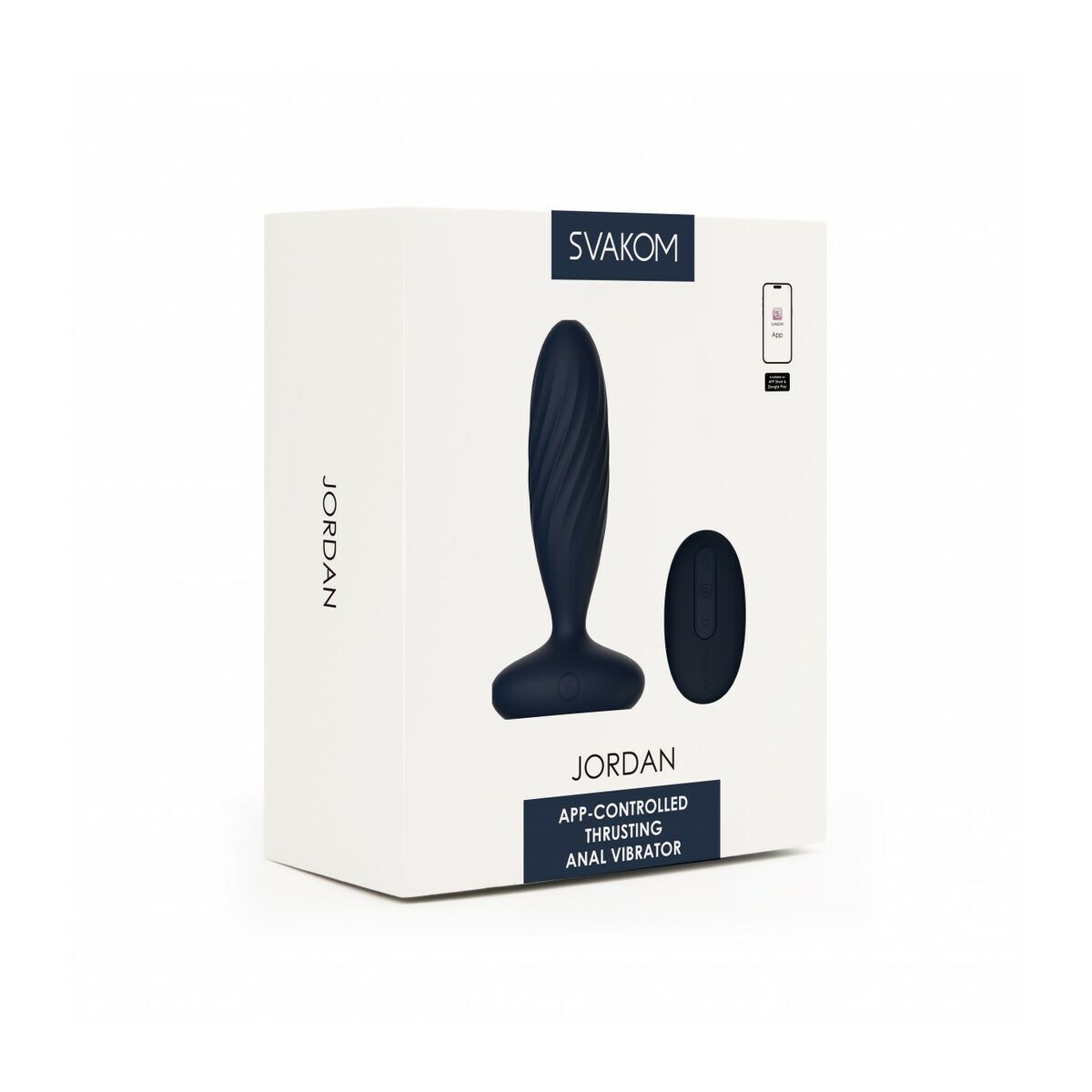 Svakom Anal Plug Schwarz (10 cm) mit Fernbedienung