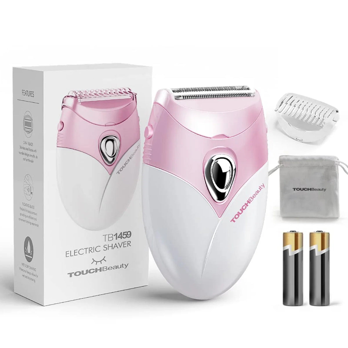 TOUCHBeauty Elektrischer Haarentfernungs-Epilierer TOUCHBeauty, Electric Lady Shaver, Electric Hair Removal Epilator Regular