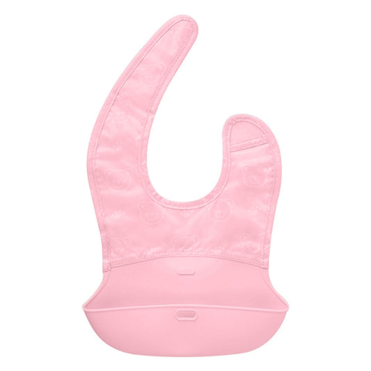 Flexibles Lätzchen Easy Rosa für Babys