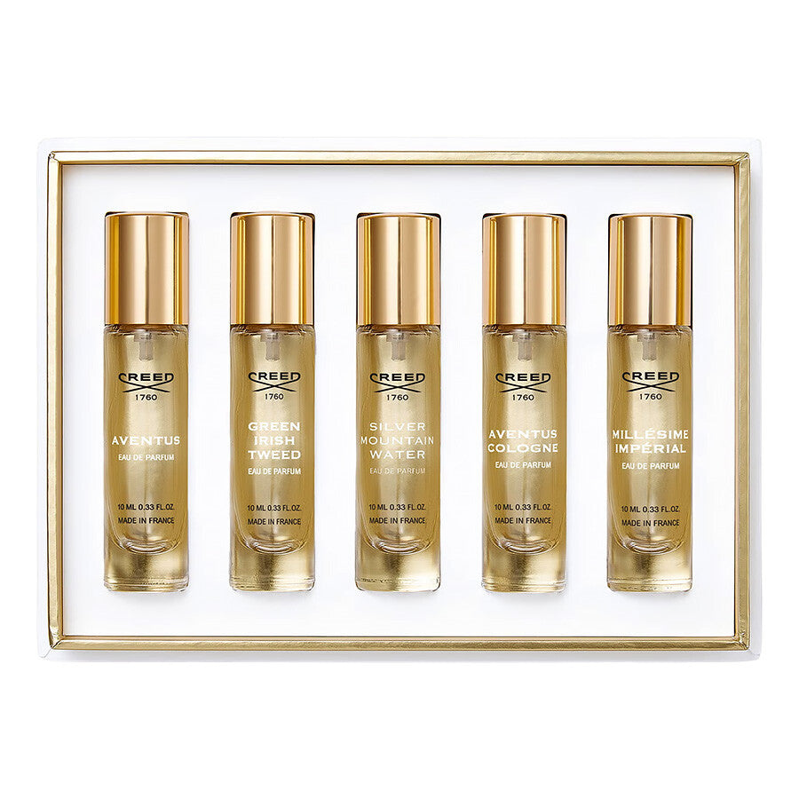 Creed Duftset für Herren – 5 x 10 ml Eau de Parfum Klassiker im praktischen Set
