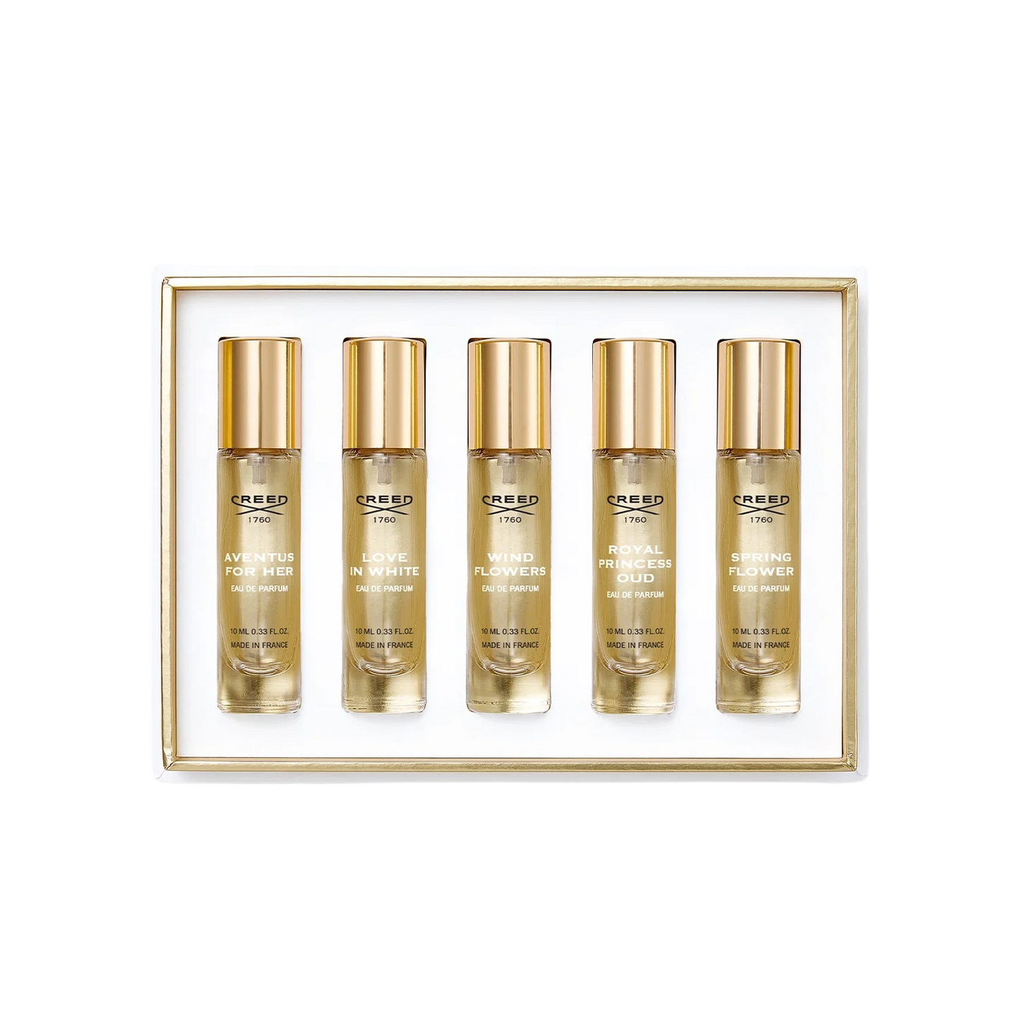 Creed Parfümset Set Creed: Aventus, Eau De Parfum, For Women, 10 ml + Love in White, Eau De Parfum, For Women, 10 ml + Wind F