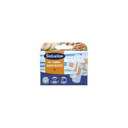 SALVELOX Pflaster Aqua Block 16 Stück wasserdicht Wundpflaster Kosmetik