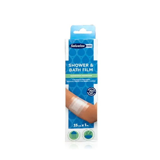SALVELOX Klebeverband 15 cm x 1 m für Bad und Dusche wasserfest Kosmetik