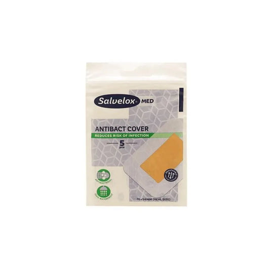 SALVELOX Savelox Med Pflaster Antibact Cover 5 Einheiten