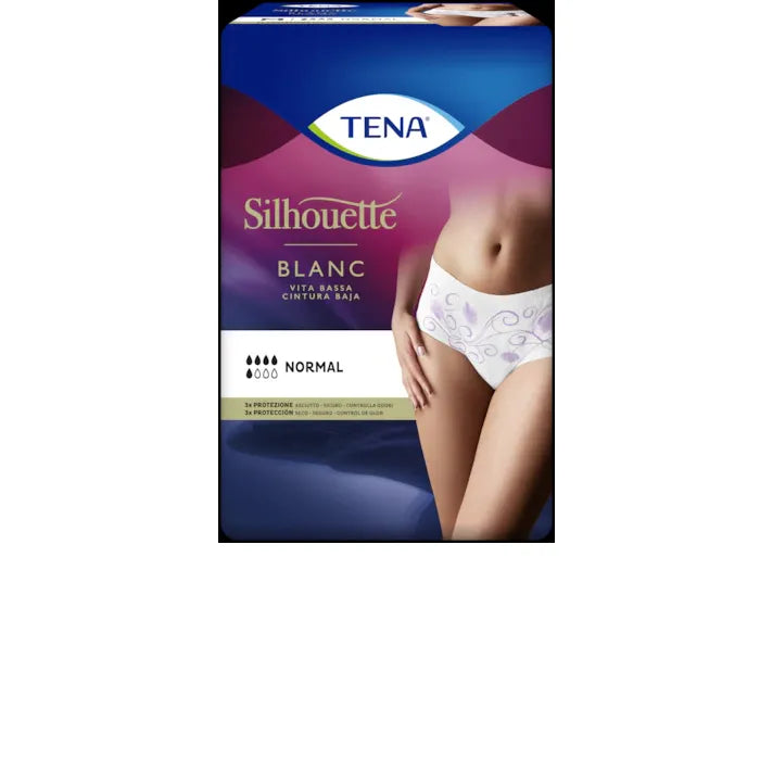TENA TENA Silhouette Normal Blanc Inkontinenzeinlagen Größe T/M 12 Stück Kosmetik