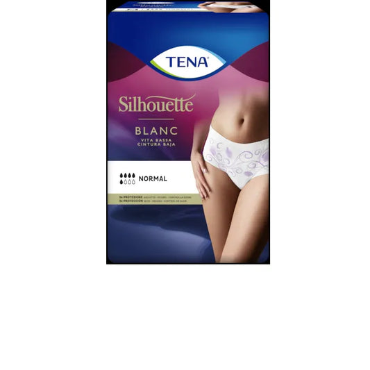 TENA Silhouette Normal Blanc T/M Inkontinenzeinlagen 12 Stück Kosmetik