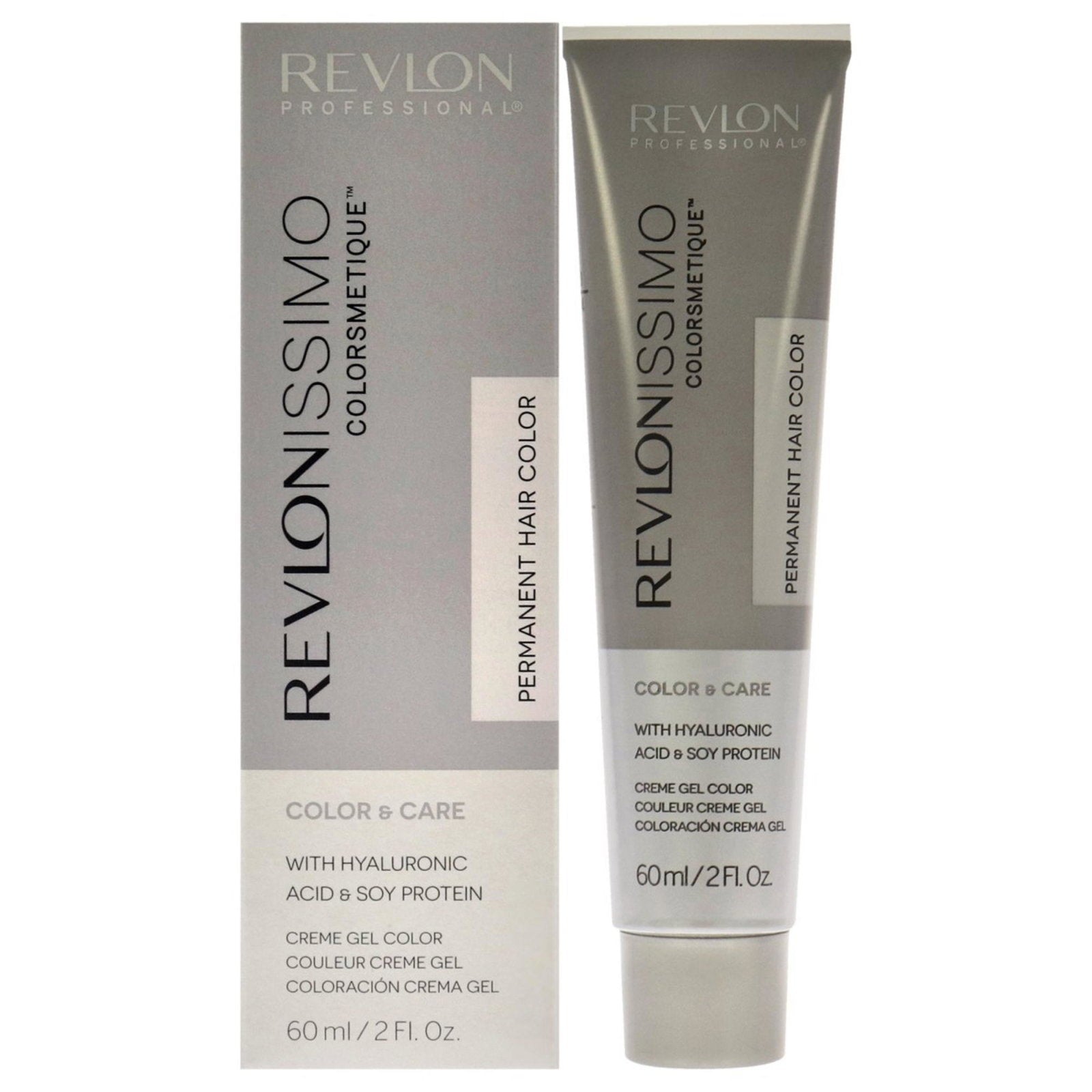 Revlon Revlon, Revlonissimo Colorsmetique, Hyaluronsäure, Permanente Haarfarbe, 8.21 Light Iridescent Ash Blonde, 60 ml Regul