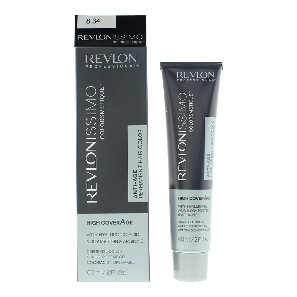 Revlon Revlon, Colorsmetique, KER-HA Komplex™, Permanente Haarfarbe, 8.34 Light Hazel Blonde, 60 ml Regular