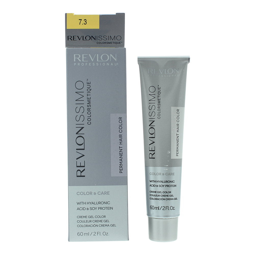 Revlon Revlon, Revlonissimo Colorsmetique, Permanente Haarfarbe, 7.3 Golden BLonde, 60 ml Regular