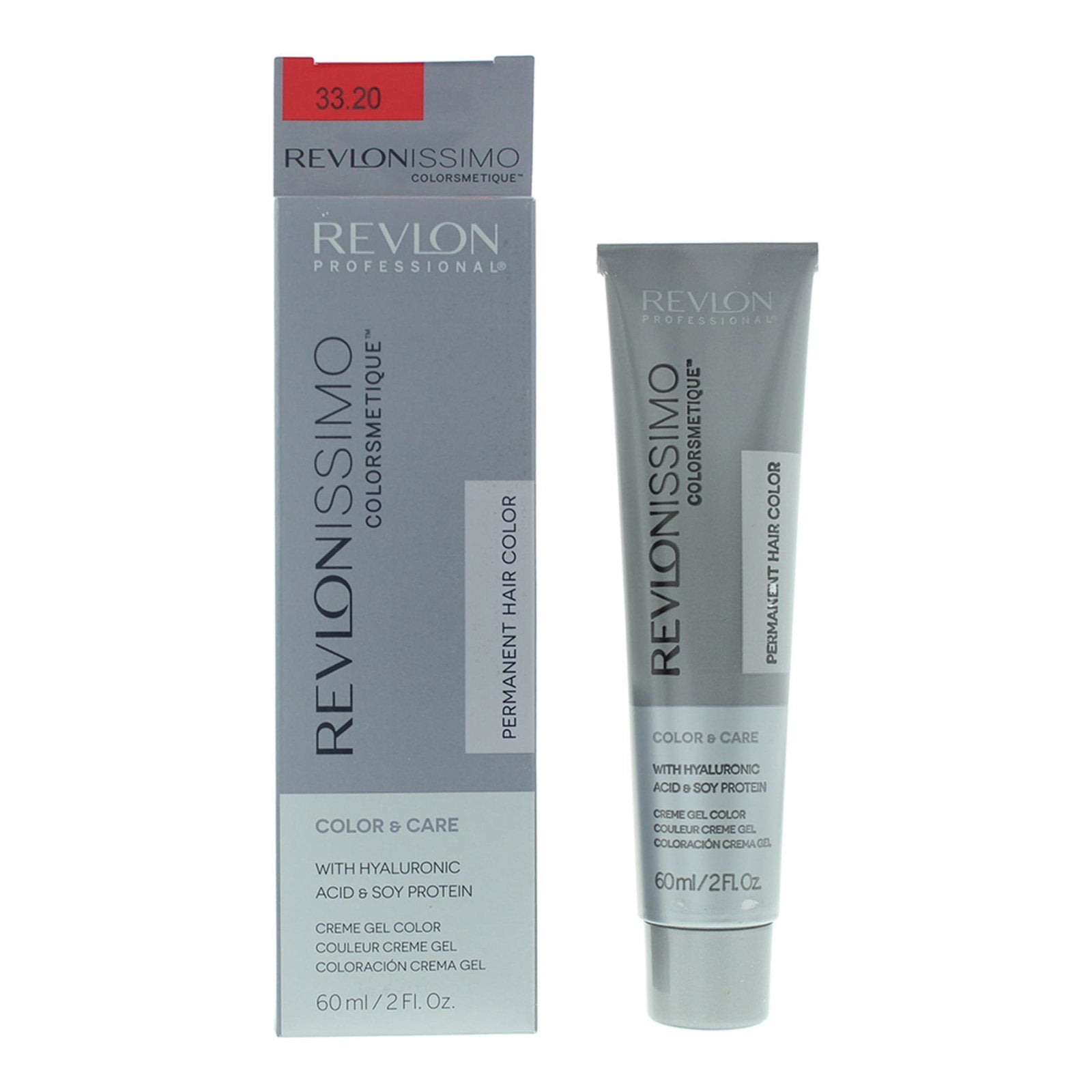 Revlon Revlon, Revlonissimo Colorsmetique, Sojaprotein, Permanente Haarfarbe, 33.20 Intense Dark Burgundy, 60 ml Regular