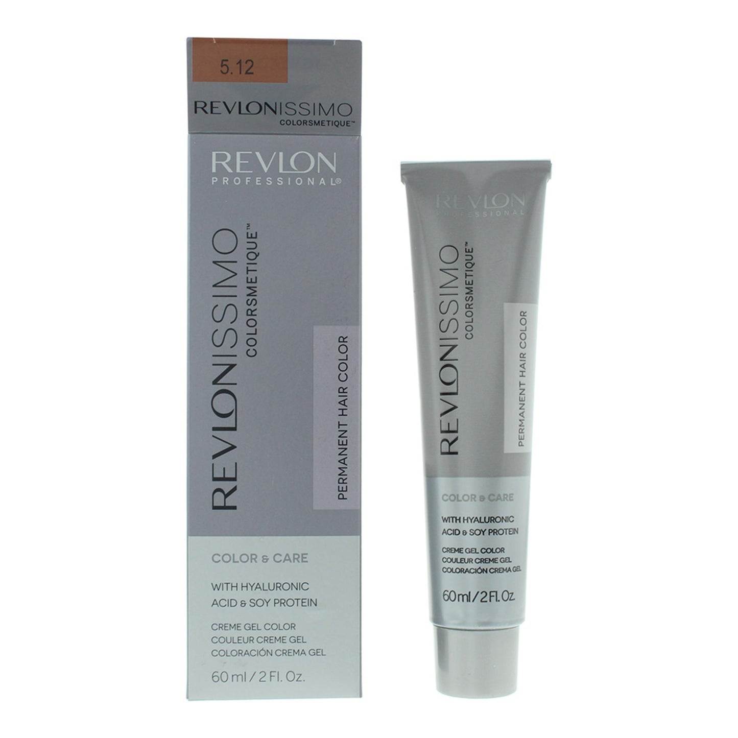 Revlon Revlon, Revlonissimo Colorsmetique, Permanente Haarfarbe, 5.12 Light Pearly Brown, 60 ml Regular