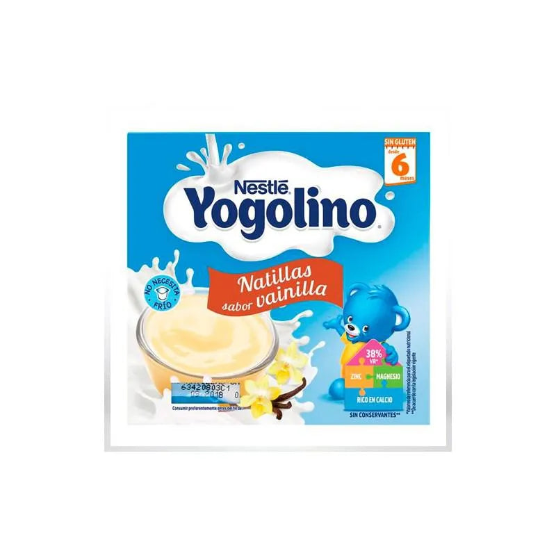 NESTLE Nestle Yogolino Natillas Vanille 4 x 100 g Kosmetikpflege