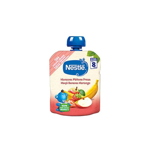 NESTLE Nestlé Bolsita Apfel Banane Erdbeere 8 Monate 90 g Babynahrung Kosmetik
