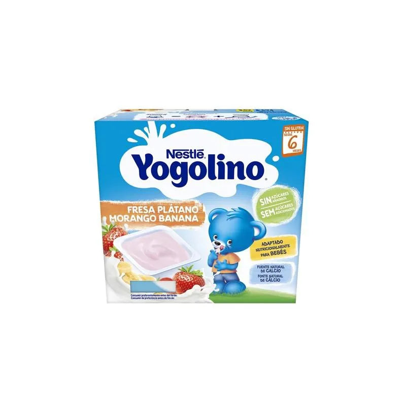NESTLE Nestlé Yogolino Erdbeere Banane 6 Monate 4 x 100 g Babynahrung Kosmetik