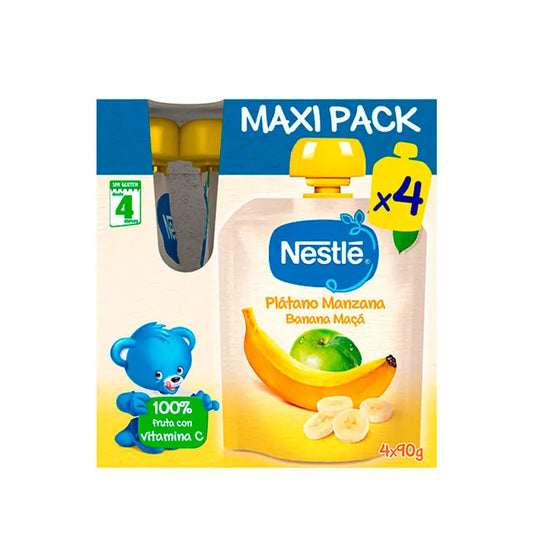 NESTLE Banane Apfel Beutel 4 x 90g Kosmetikprodukt