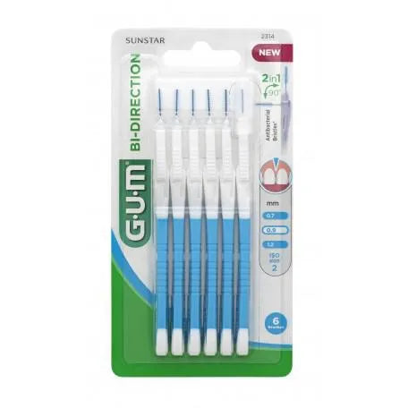 GUM GUM Gummi-Bi-Direktionsbürste 0,9 mm für präzises Styling Kosmetik