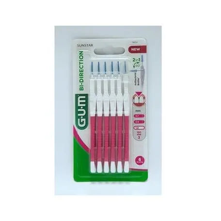 GUM GUM Gummi-Bi-Direktionsbürste 1,2 mm für präzises Styling Kosmetik