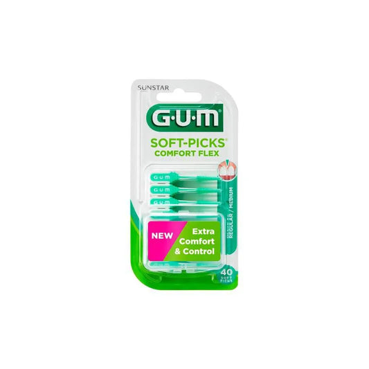 GUM GUM Soft Picks Comfort Flex Regular Mint 40 Stück Zahnzwischenraumbürsten Kosmetik