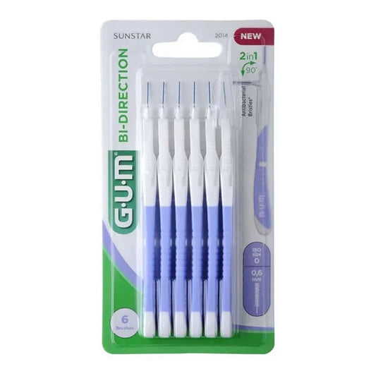 GUM Bi-Direction XS Interdentalbürsten 0,6 mm 6 Stück Kosmetik