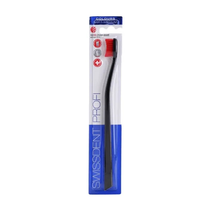 SWISSDENT Profi Colours Schwarze Und Rote Zahnbürste Kosmetik