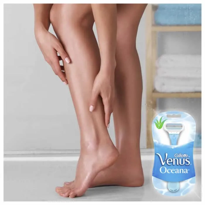 GILLETTE Gillette Venus Oceana Rasiermesser 4 Stück Rasierklingen für Damen Kosmetik