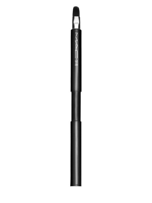 MAC MAC, Synthetic Retractable Lip Brush 318, Lippenstifthülle aus Metall Regular