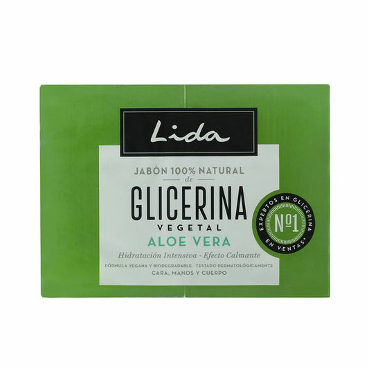 LIDA Seife 100% Natur mit Glycerin und Aloe Vera 2 Stück je 125 g Kosmetik
