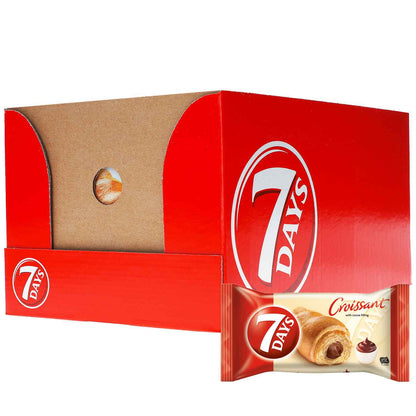 7Days Croissant Kakao 10x60g  10 einzeln verpackte Croissants mit Kakao-Creme-Füllung