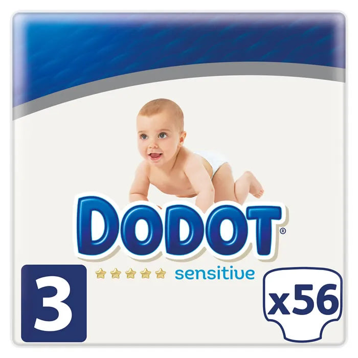 DODOT DODOT Sensitive T-3 Windeln 56 Stück Kosmetik