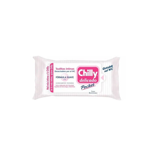 CHILLY Delicado Pocket Intimtoilettentücher Sanfte Formel 12 Stück Kosmetik