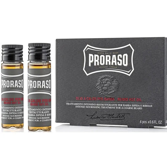 PRORASO PRORASO Bear Hot Oil Bartpflege 4 x 17 ml Set Kosmetik